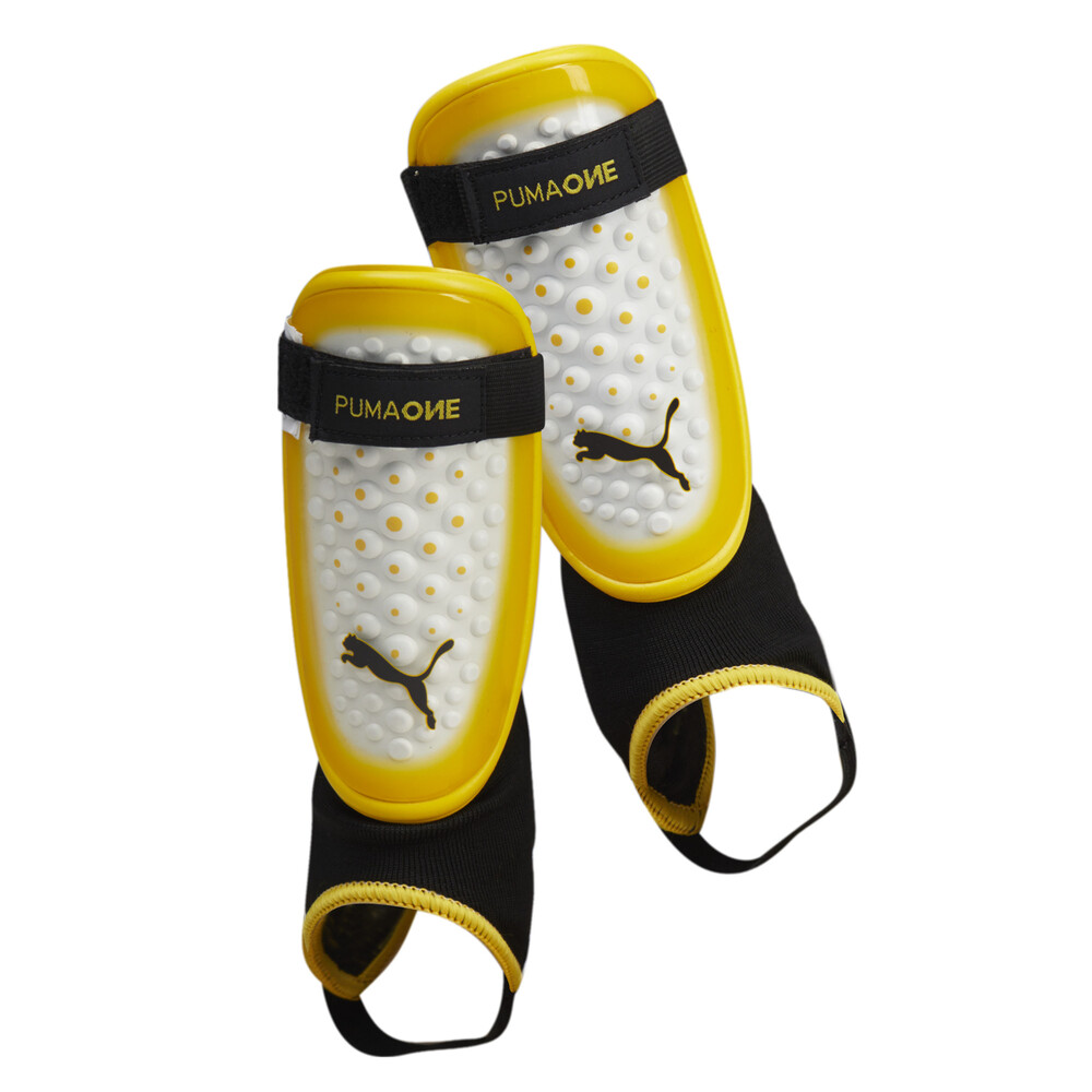 Puma One 3 Shin Guards Ankle Sock Yellow Puma