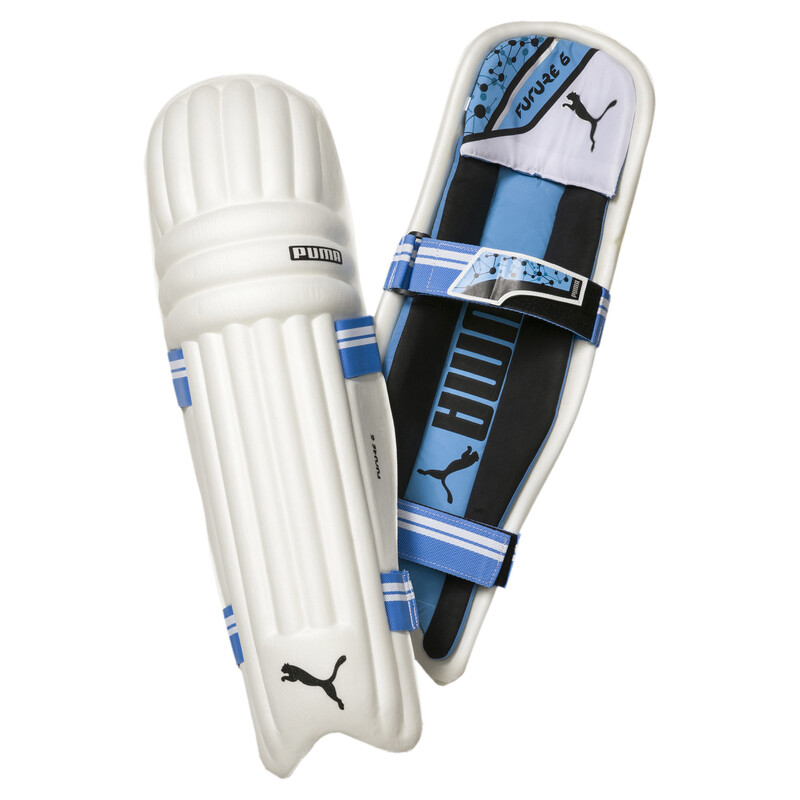 

PUMA Future 20.6 Youth Medium Batting Pad, Black/silver/blue