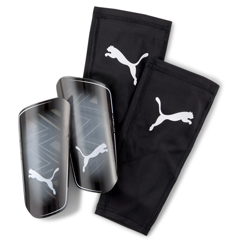 ULTRA Light Football Sleeve Shin Guards Black PUMA