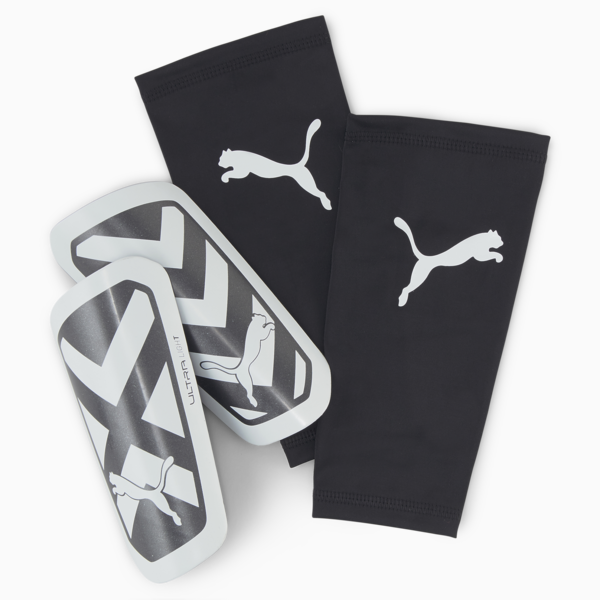 Canilleras de fútbol ULTRA Light de manga, PUMA Black-PUMA White, large-ARG