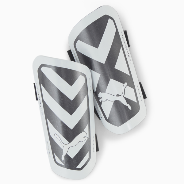 ULTRA Light Strap Football Shin Guards, PUMA Black-PUMA White, large-ZAF
