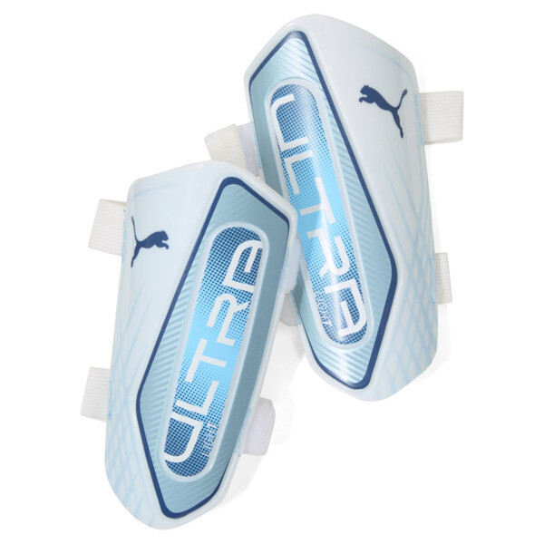 Canilleras PUMA de fútbol ULTRA Light Strap En Icy Azul/Azul Jewel