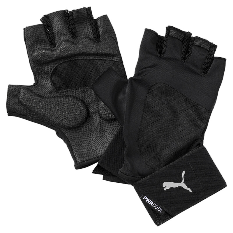 Kids PUMA Training Essential Premium Gloves in Black/Gray size M
