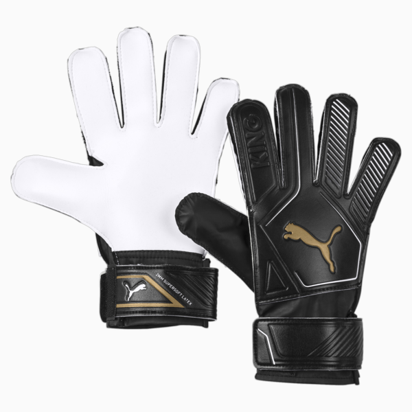 Guantes de arquero King 4, Puma Black-Gold-Puma White, large-ARG