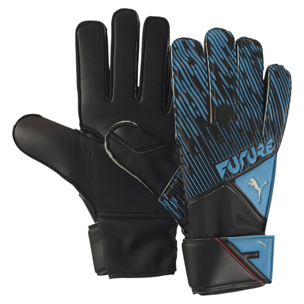 puma goalkeeper gloves blue and pink