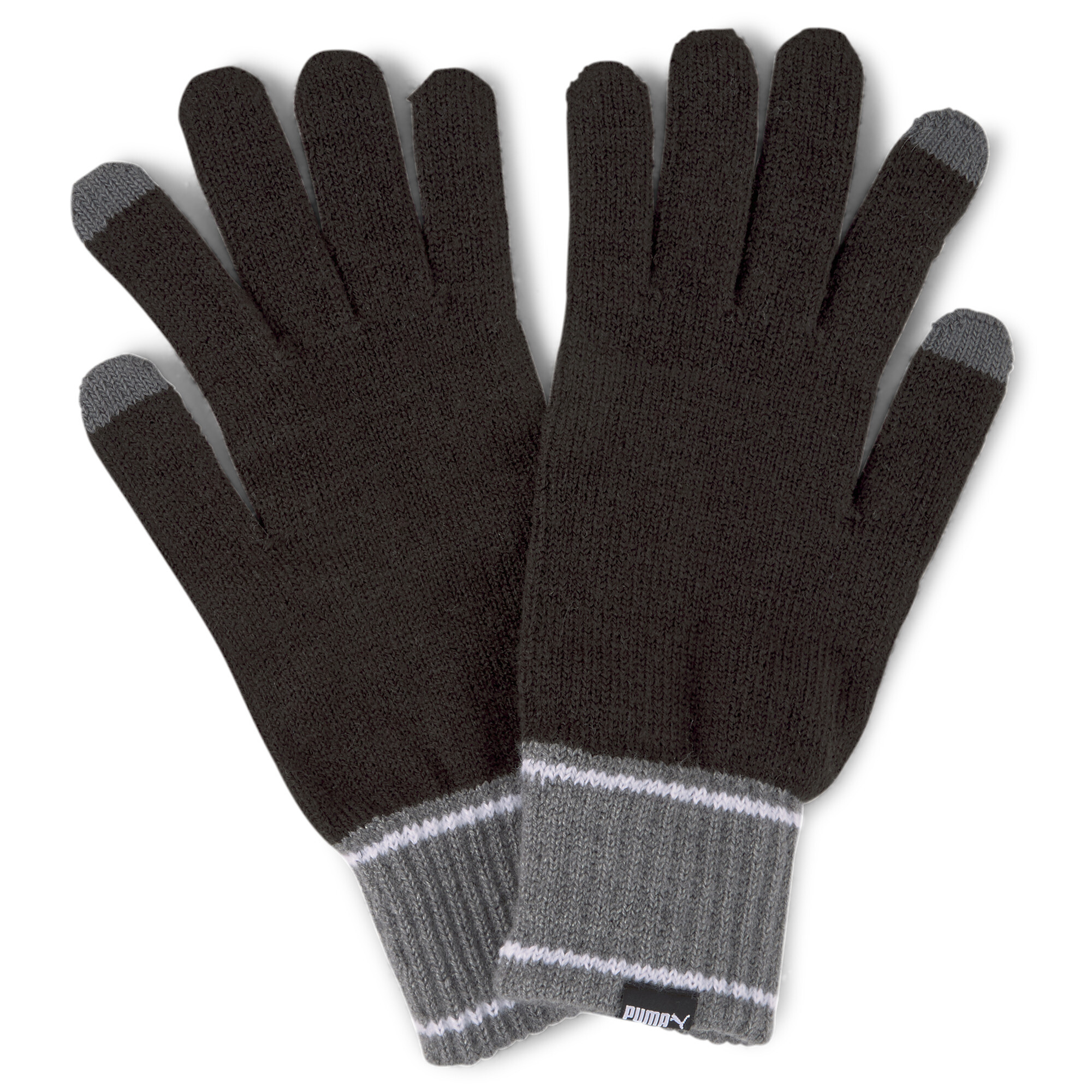 Puma Knitted Gloves, Black, Size M/L, Accessories
