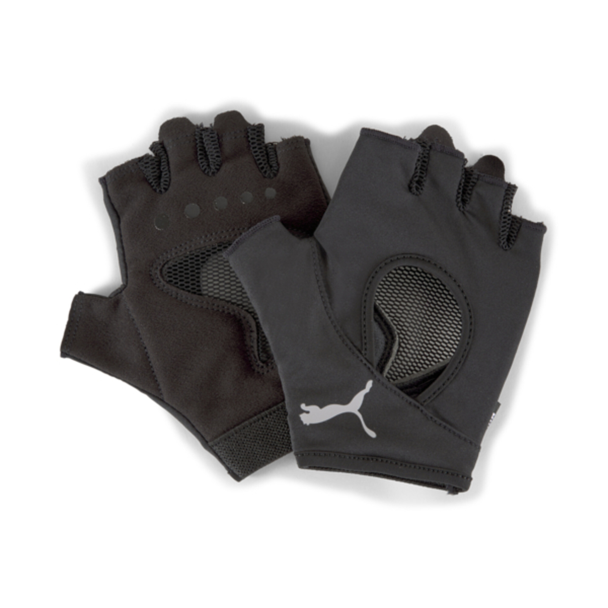Women's PUMA Gym Training Gloves In 10 - Black, Size Small