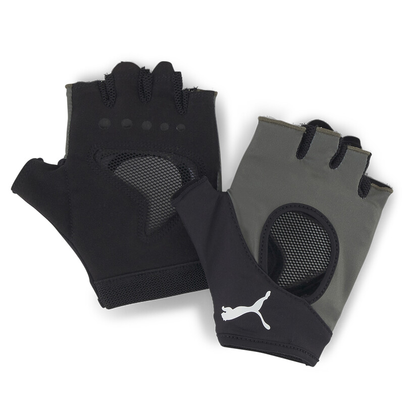 

PUMA Training Gym Gloves, Black/gray/green