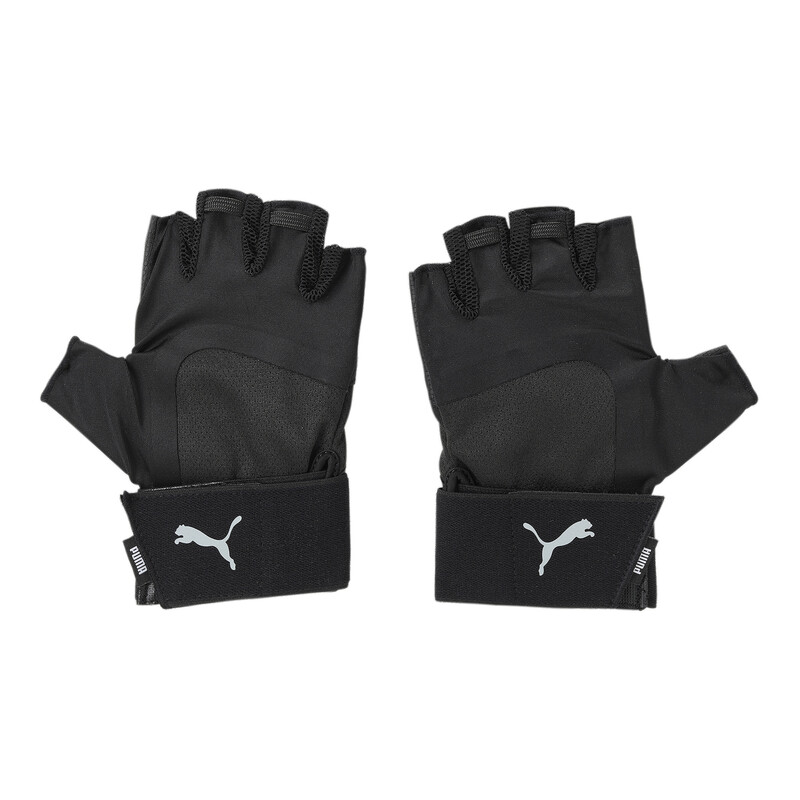 Kids PUMA Training Essentials Premium Gloves in Black/Gray size M