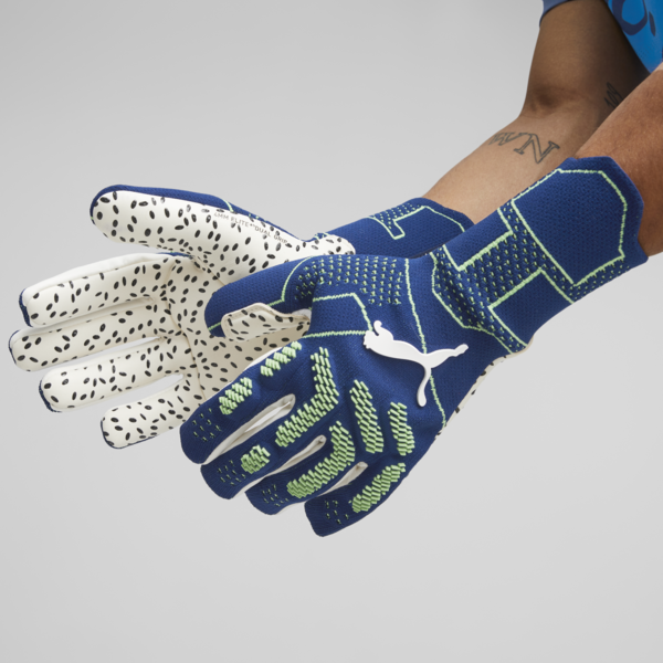 FUTURE Ultimate Negative Cut Football Goalkeeper Gloves, Persian Blue-Pro Green, large-ZAF