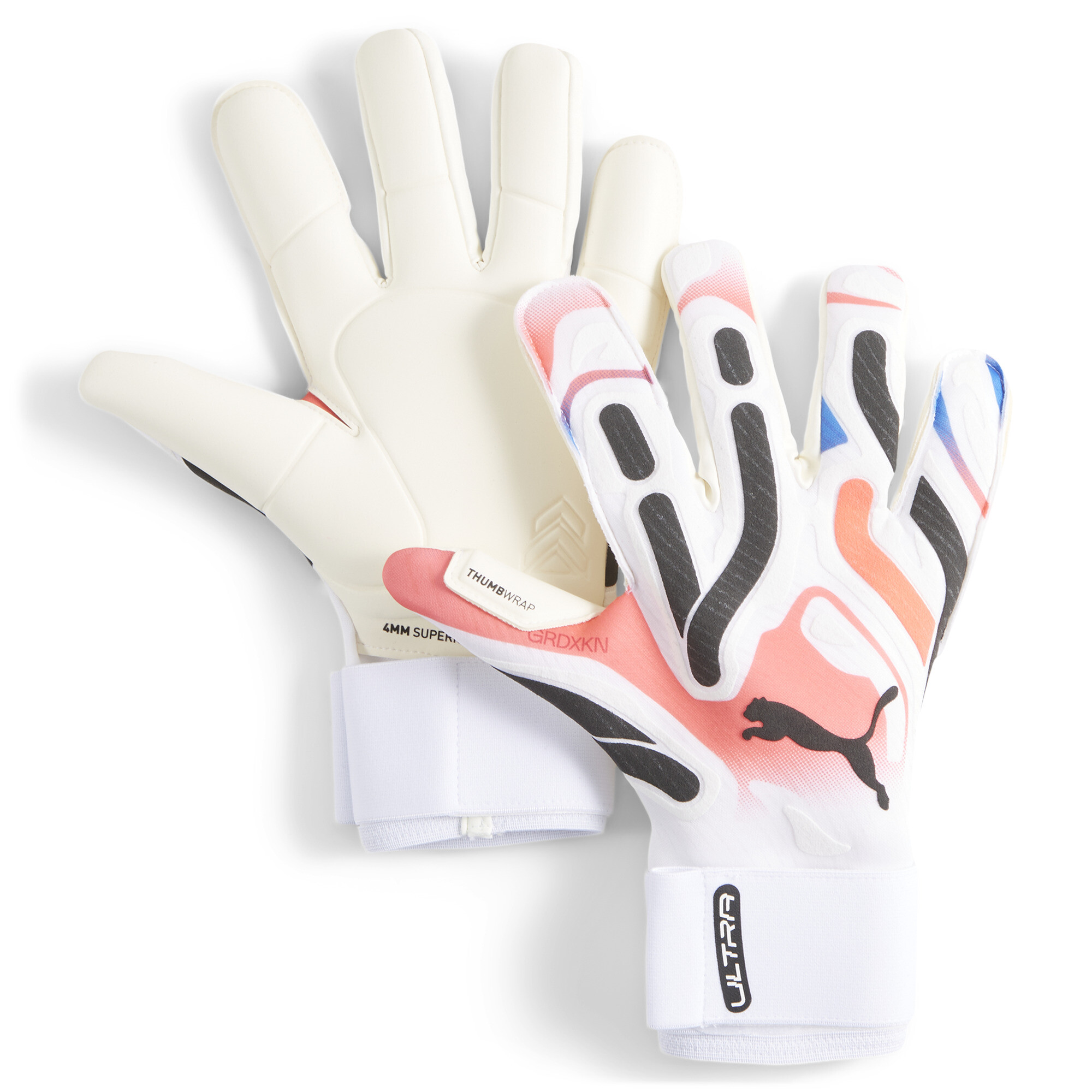 Puma ULTRA Ultimate Hybrid Goalkeeper Gloves, White, Size 9.5, Accessories