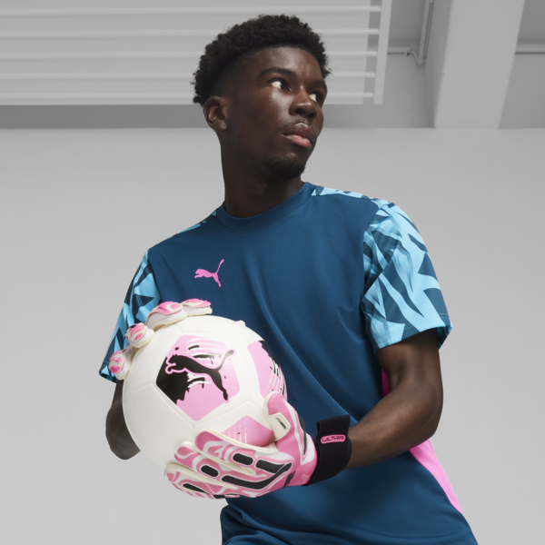 ULTRA Ultimate Hybrid Goalkeeper Gloves, Poison Pink-PUMA White-PUMA Black, large-ZAF