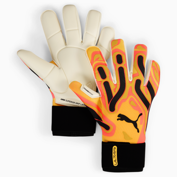 Guantes de arquero Ultra Ultimate Hybrid, Sunset Glow-Sun Stream-PUMA Black, large-ARG