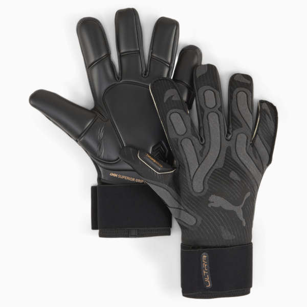 Guantes de arquero Ultra Ultimate Hybrid, PUMA Black-Shadow Gray-Copper Rose, large-ARG