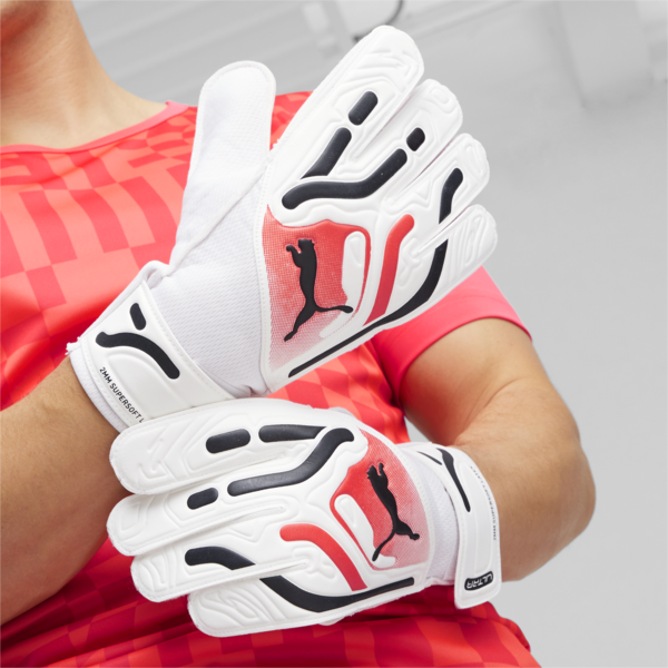 PUMA ULTRA Play RC Goalkeeper Gloves, PUMA White-Ultra Blue-Fire Orchid, large-ZAF