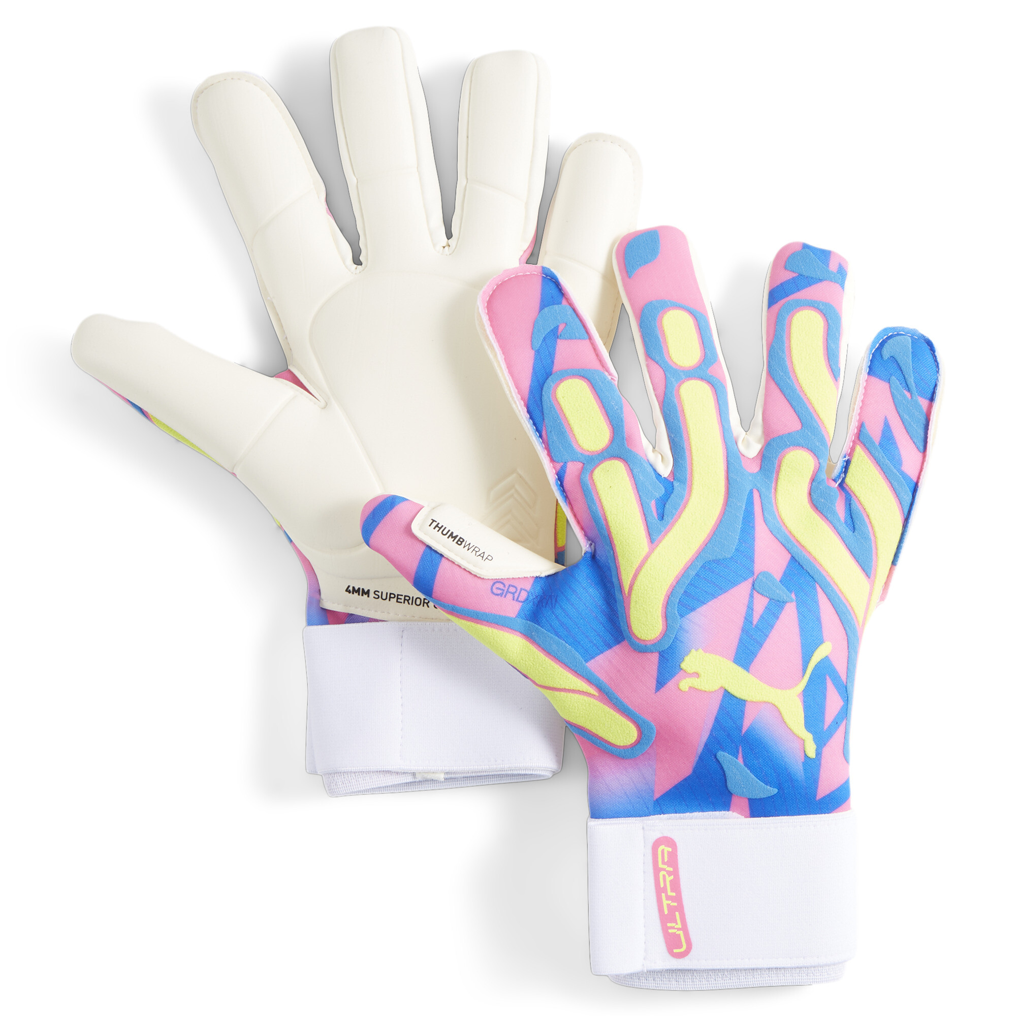 Puma ULTRA Ultimate ENERGY Hybrid Football Goalkeeper Gloves, Blue, Size 7.5, Accessories