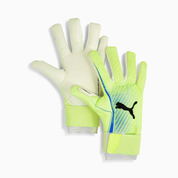 ULTRA ULTIMATE Hybrid Goalkeeper Gloves, Fizzy Apple-Bluemazing, large-ZAF