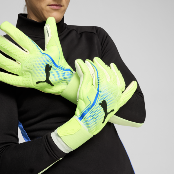 ULTRA ULTIMATE Hybrid Goalkeeper Gloves, Fizzy Apple-Bluemazing, large-ZAF