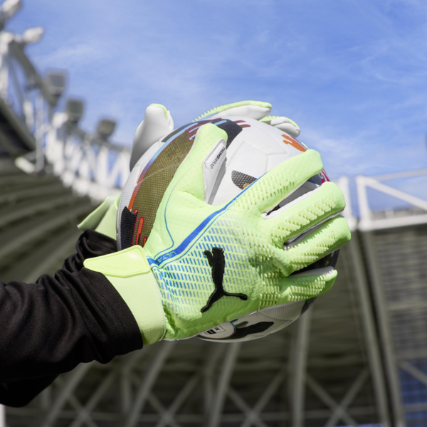 ULTRA ULTIMATE Hybrid Goalkeeper Gloves, Fizzy Apple-Bluemazing, large-ZAF