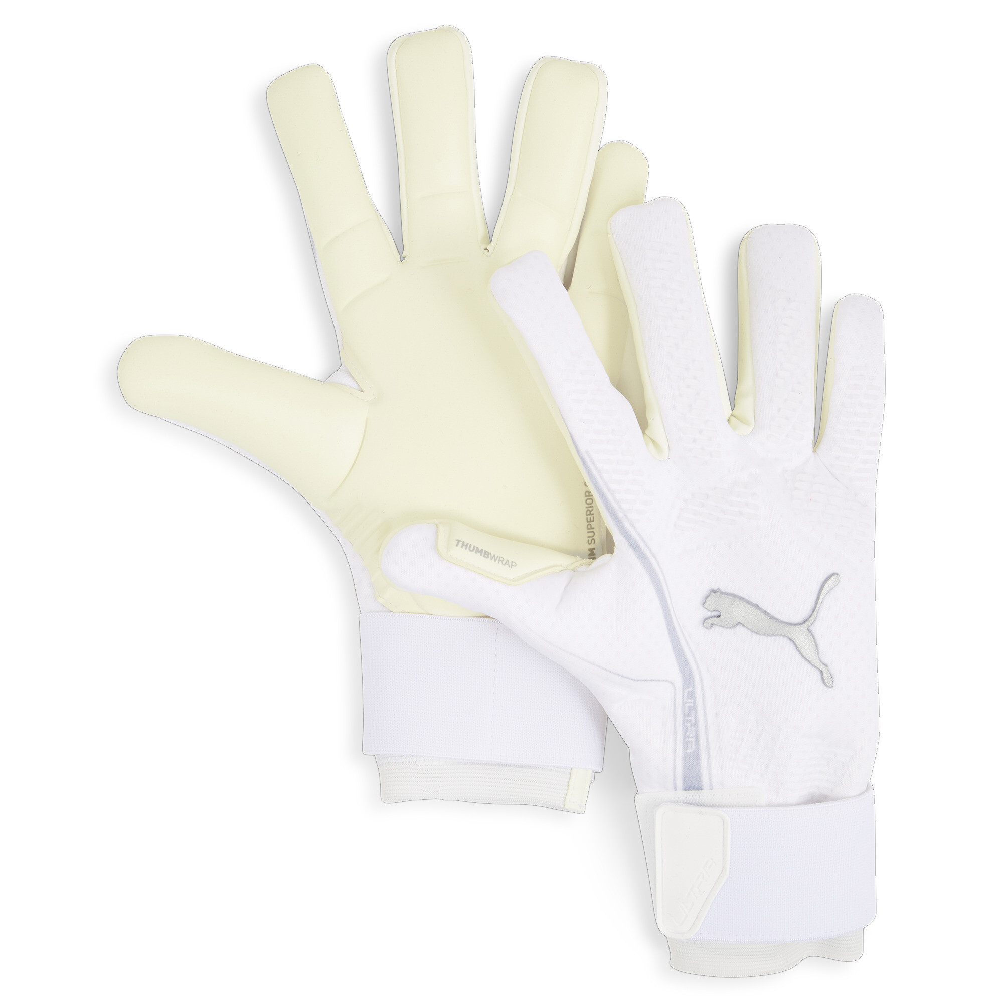 Puma ULTRA ULTIMATE Hybrid Goalkeeper Gloves, White, Size 10, Accessories