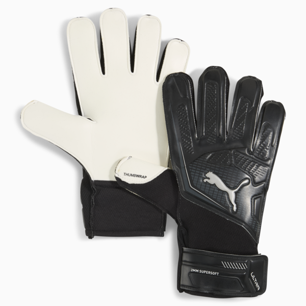ULTRA PLAY RC Goalkeeper Gloves, PUMA Black-PUMA Silver, large-ZAF