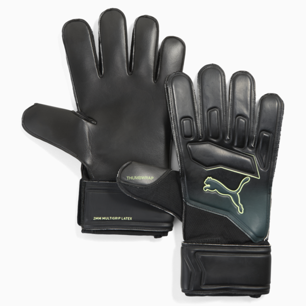 PUMA ULTRA Play Goalkeeper Gloves, PUMA Black-Green Terrain-Fizzy Light, large-ZAF