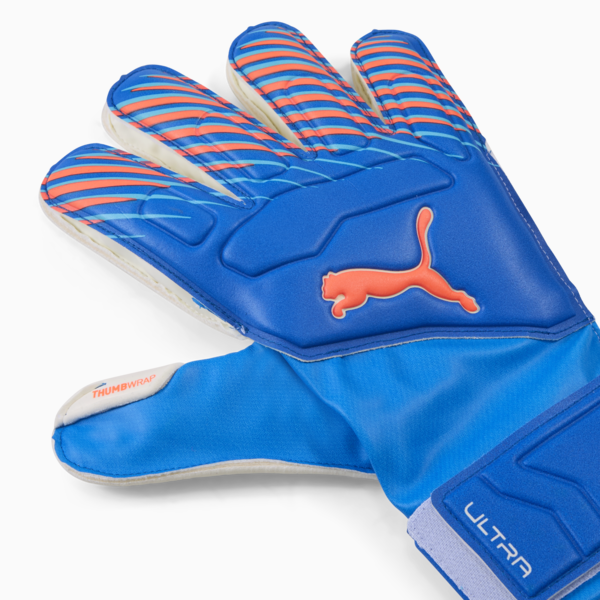 Guantes de portero PUMA ULTRA Match Protect para adolescentes, Ultra Blue-Glowing Red, large-MEX