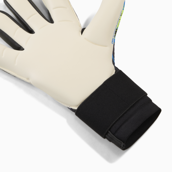 ULTRA Ultimate TEASER Hybrid Goalkeeper Gloves, PUMA Black-Luminous Purple-Lime Squeeze, large-MEX