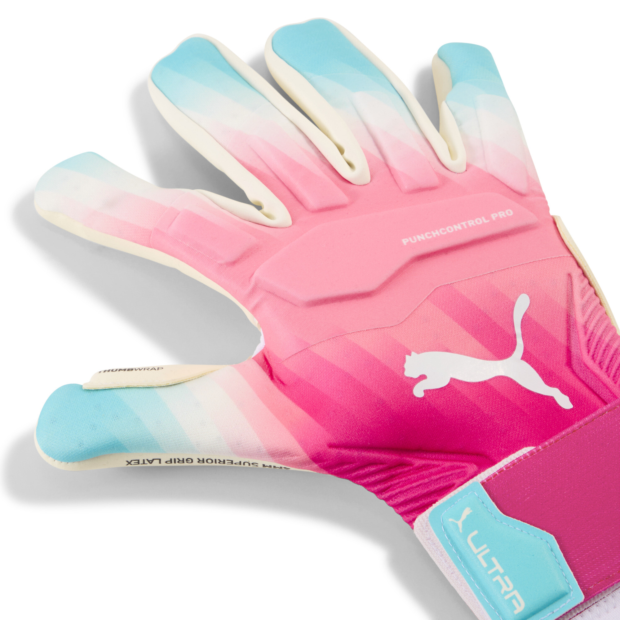 PUMA ULTRA Ultimate RE-CHARGE hybride keepershandschoenen, Blauw/Roze/Wit, Maat 9 thumbnail 3