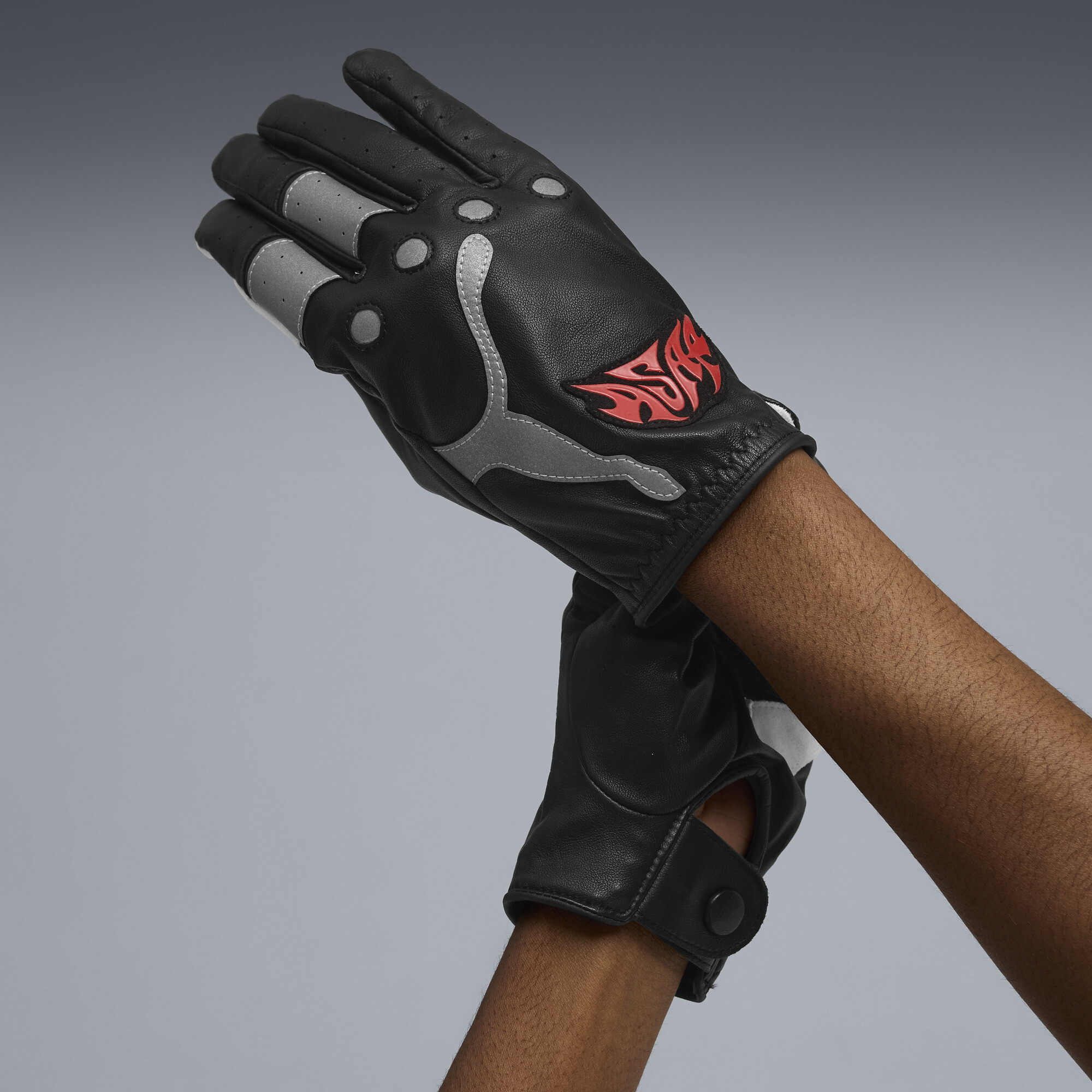 Puma $ap Rocky X  Leather Gloves In Black