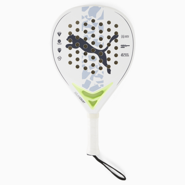 Pala de pÃ¡del  SolarCOURT, PUMA White-New Navy-Ravish-Fast Yellow, large-MEX