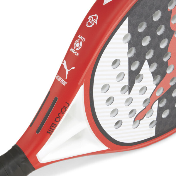 Paleta de pádel NOVA Padel Elite CTR, PUMA Black-PUMA White-Active Red, large-ARG