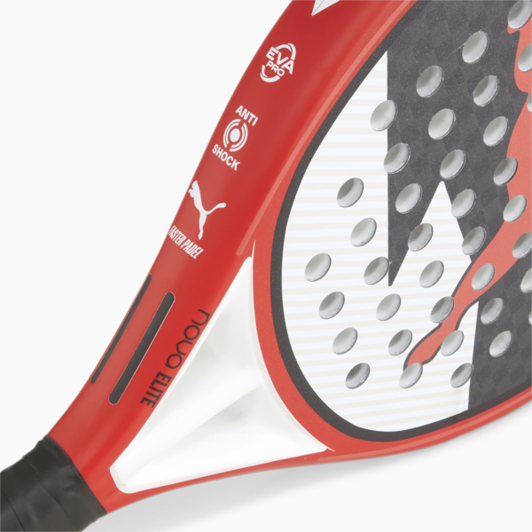 Pala de pádel NOVA Padel Pro CRT, PUMA Black-PUMA White-Active Red, large-MEX
