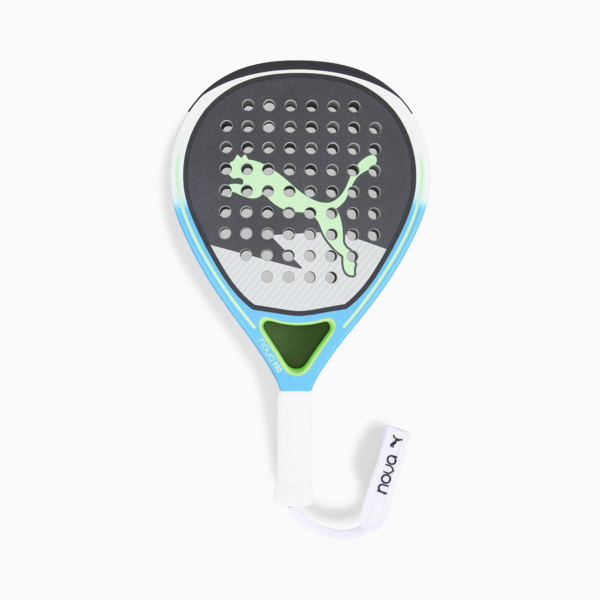 NOVA Padel Pro HYB Racket, PUMA Black-Glacial Gray-Luminous Blue, large-ZAF