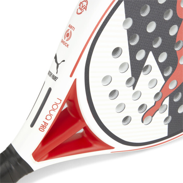 NOVA Padel Pro CRT Racket, PUMA Black-PUMA White-Active Red, large-ZAF