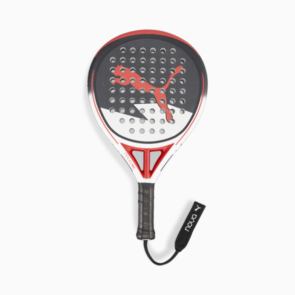 NOVA Padel Pro CTR Racket, PUMA Black-PUMA White-Active Red, large-MEX