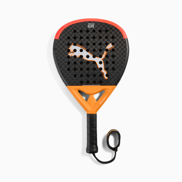 NOVA PADEL ELITE PWR Padel Racket, PUMA Black-Heat Fire-PUMA White, large-ZAF