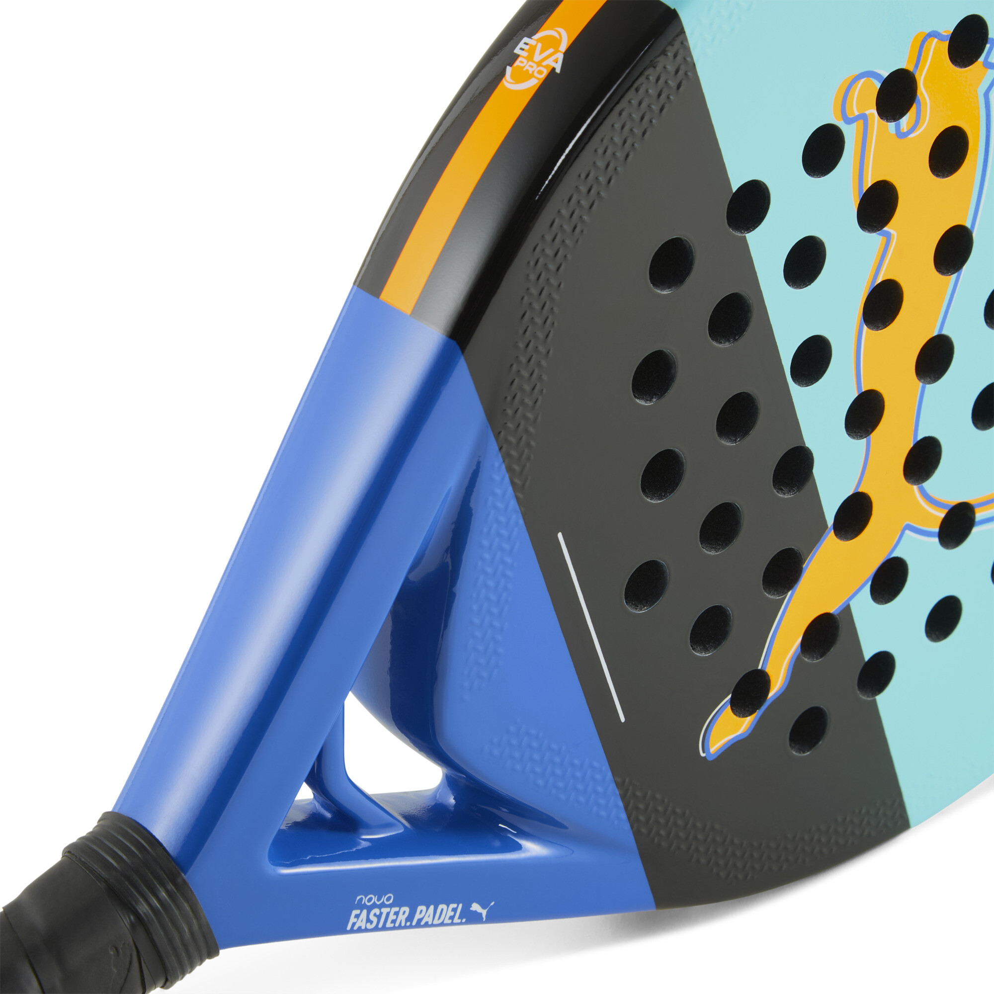 PUMA NOVA PADEL COURT padelracket, Blauw/Zwart thumbnail 2