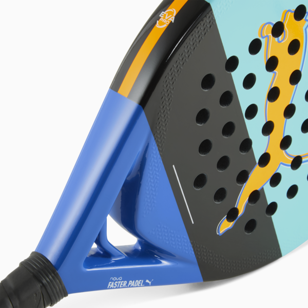 NOVA PADEL COURT Padel Racket, Safe Lake-PUMA Black-Vivid Blue-Heat Fire, large-ZAF