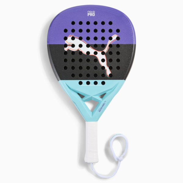 NOVA Padel Pro Racket Women, Purple Glimmer-PUMA Black-Aquatic-PUMA White, large-ZAF