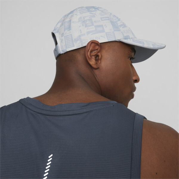 Gorra de running III, Platinum Gray-AnniversaryAOP, large-ARG