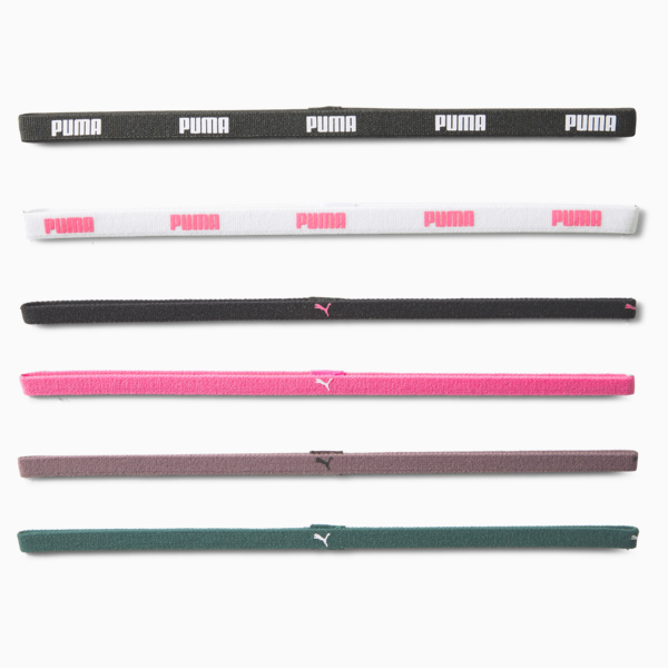 Bandas Deportivas Mujer, paquete de 6, Varsity Green-Sunset Pink-PUMA Black, large-MEX