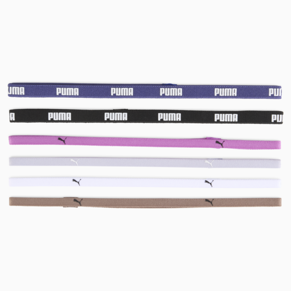 Training Women's Sportbands 6 Pack, PUMA Black-Blue Crystal-Wild Berry-Cool Weather-Dark Clove, large-MEX