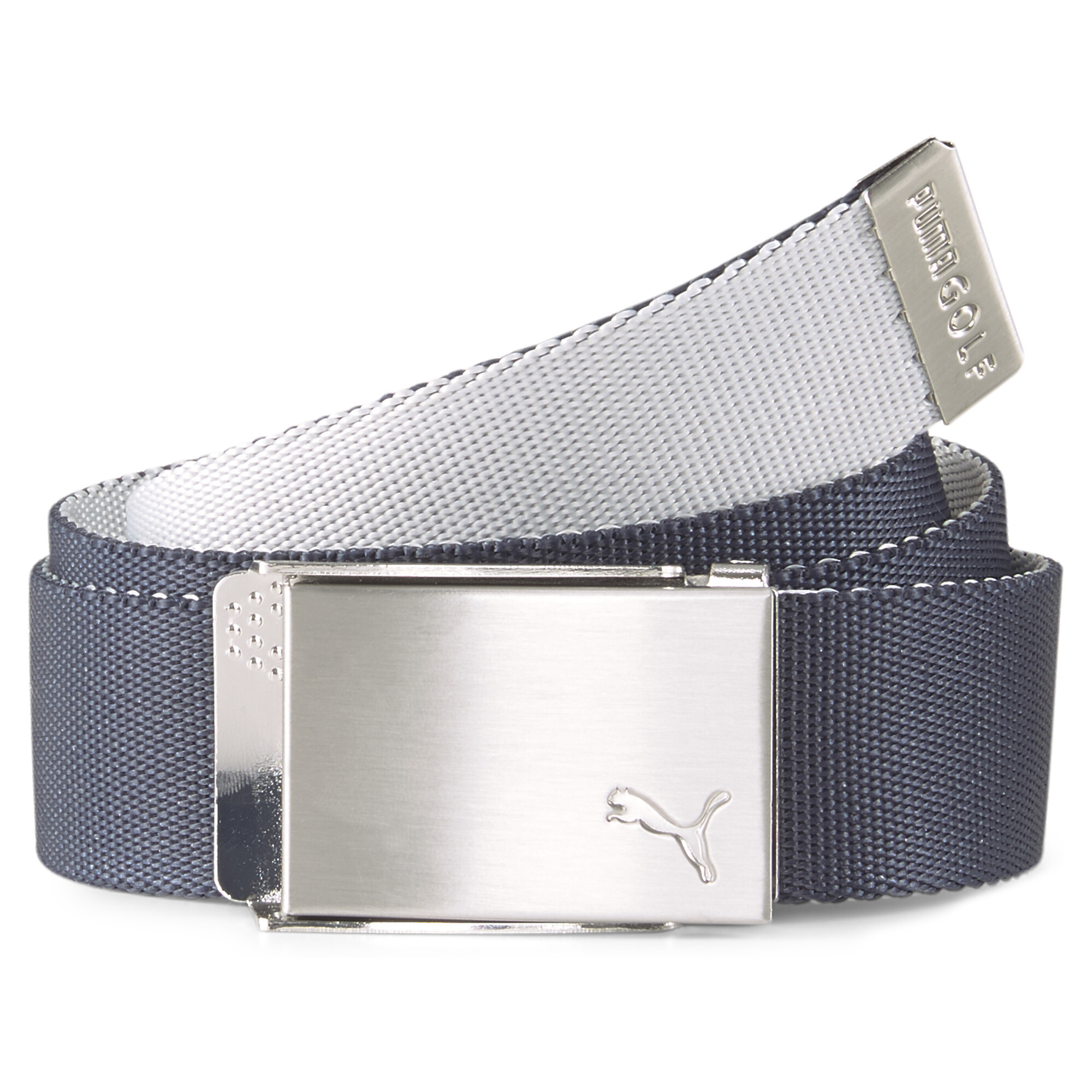 Puma Reversible Web Belt Broekriem - Blauw Grijs