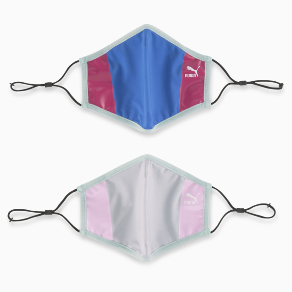 PUMA II Face Mask 2-Pack, Gray Violet-Nebulas Blue-cruise rider, large-ZAF