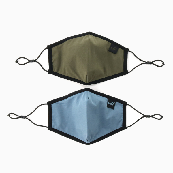 PUMA Face Mask (Set of 2), Grape Leaf-China Blue, large-MEX