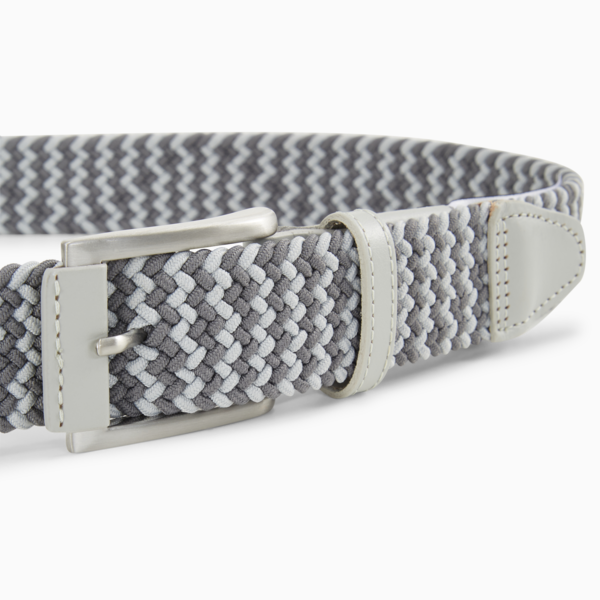 Braided Weave Men's Golf Belt, Ash Gray-Slate Sky, large-ZAF
