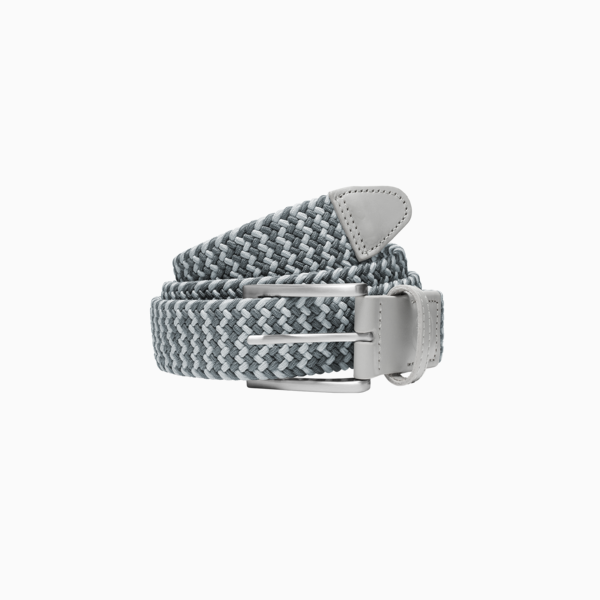 Braided Weave Men's Golf Belt, Ash Gray-Slate Sky, large-ZAF