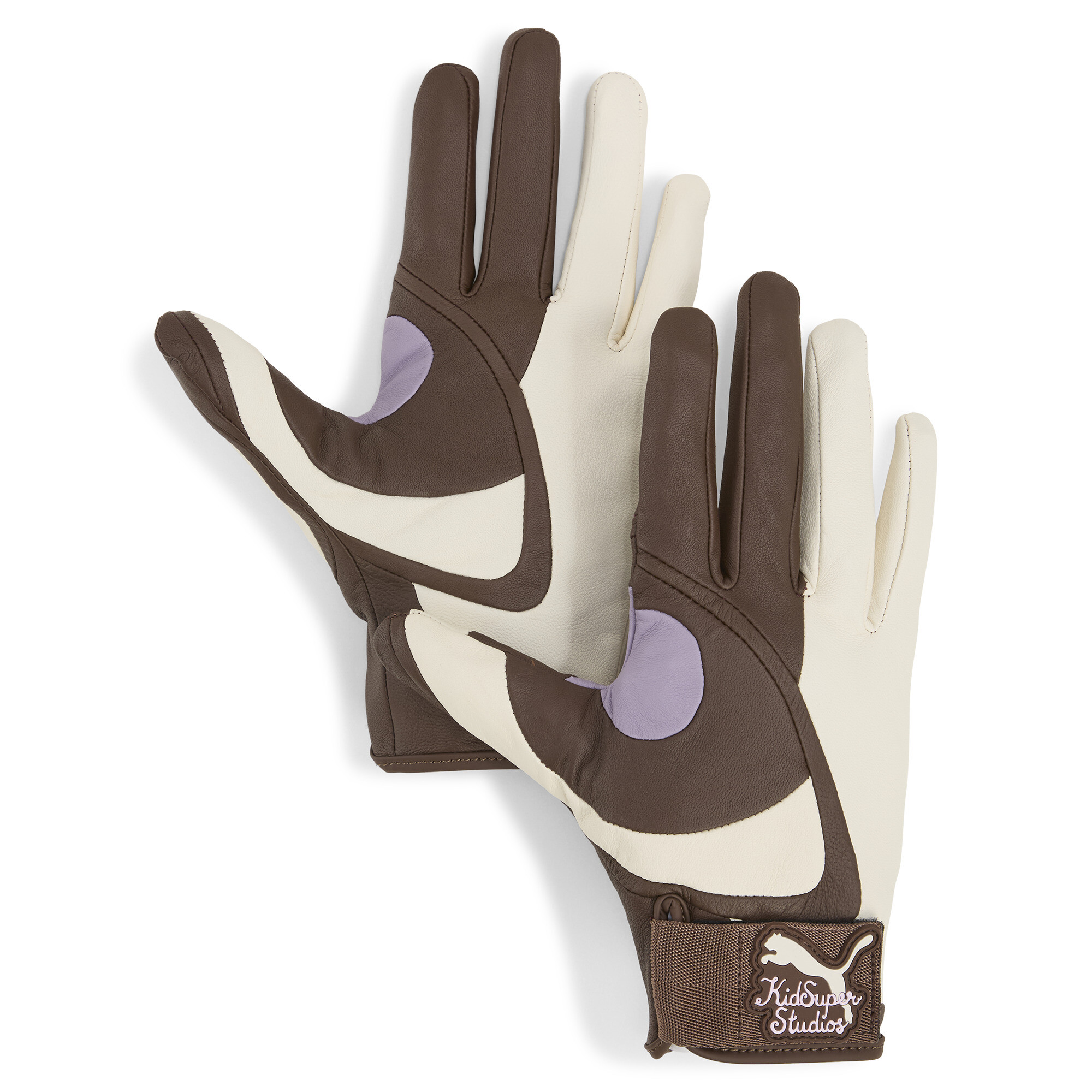 Men's Puma X KIDSUPER Gloves, Brown, Size M/L, Accessories