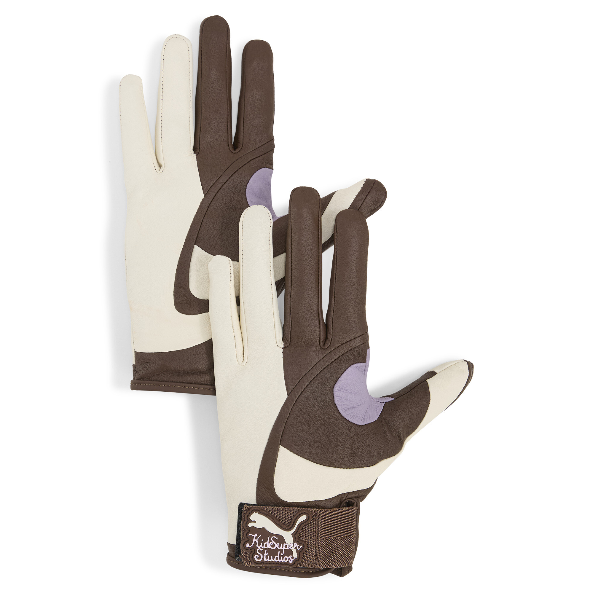 Men's Puma X KIDSUPER Gloves, Brown, Size M/L, Accessories